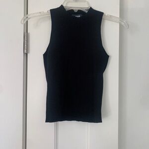 Black high neck Anthropologie tank size xs
